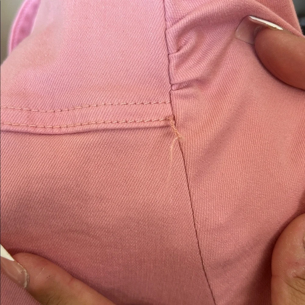 Pink Drawstring Romper - Picture 4 of 5